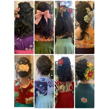 袴着付け ヘアセット